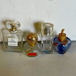 Empty perfume bottles